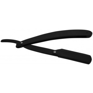 Shavette, Matt black Straight Cut Throat Razor plus case