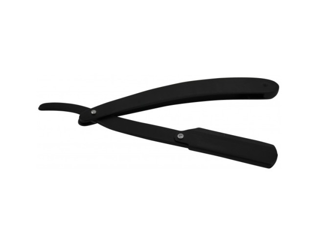 Shavette, Matt black Straight Cut Throat Razor plus case